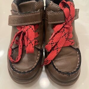 Carter's Brown Boots with Red Laces size 10